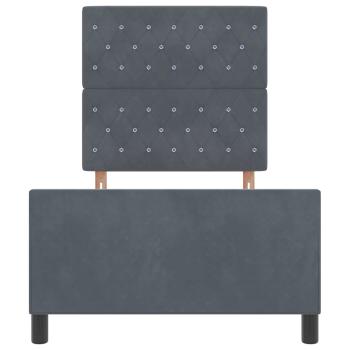 Bettgestell Dunkelgrau 90x190 cm Samt