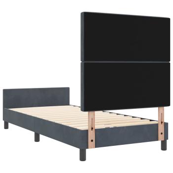 Bettgestell Dunkelgrau 90x190 cm Samt
