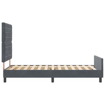 Bettgestell Dunkelgrau 90x190 cm Samt