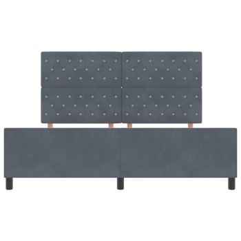 Bettgestell Dunkelgrau 180x200 cm Samt