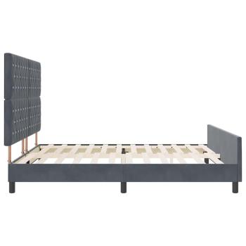 Bettgestell Dunkelgrau 180x200 cm Samt