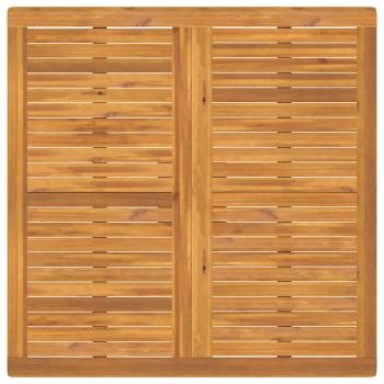 5-teiliges Gartenset Esstisch Massivholz Akazie, Gartenstühle 2 Stück 56x56x90 cm Massivholz Akazie