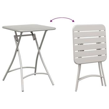 Bistrotisch Beige 55 x 55 x 72,5 cm Pulverbeschichteter Stahl
