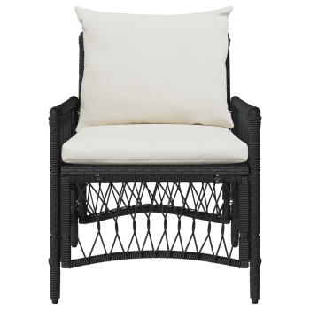 Gartenstuhl Schwarz Poly-Rattan