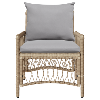 Gartenstuhl Beige Poly-Rattan