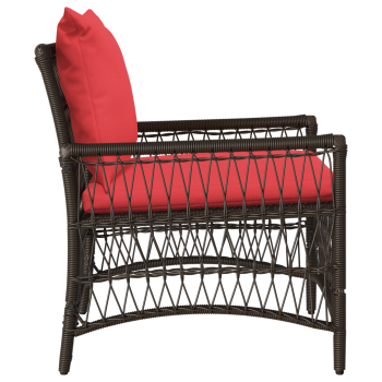 Gartenstuhl Braun Poly-Rattan