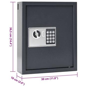 Tastaturschloss Safe Gunmetal Grau Stahl, Chrom Mittel Schlösser