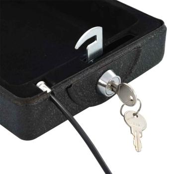 Sicherheitssafe Schwarz Metall Klein Schlösser Sicherheitssafe