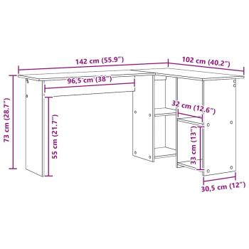 Artisan Eiche Schreibtisch Artisan Eiche Spanplatte Mittel