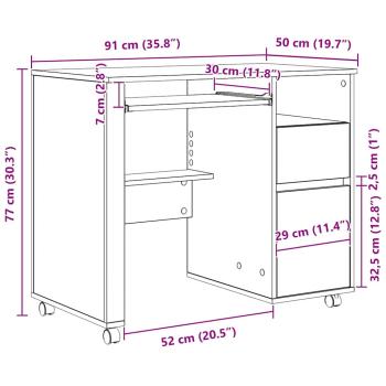 Beton-Grauer Computer-Schreibtisch Beton grau Spanplatte Mittel