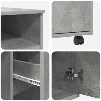 Beton-Grauer Computer-Schreibtisch Beton grau Spanplatte Mittel