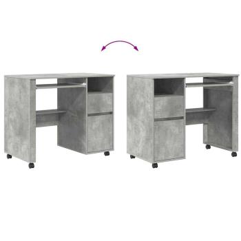 Beton-Grauer Computer-Schreibtisch Beton grau Spanplatte Mittel