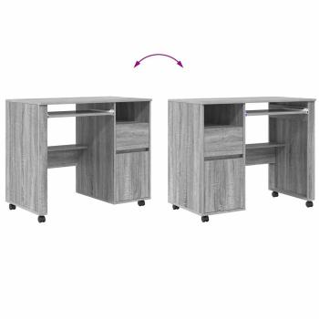 Grau Computer Tisch Grau Sonoma Spanplatte Mittel