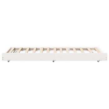 Bettgestell Weiß Kiefer 80 x 200 cm Stabil Bettgestell