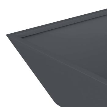 Kunststoff Pflanzgefäß Set Anthrazit Kunststoff 50 x 50 x 15 cm