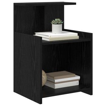 Bettkabine Schwarze Eiche 40x35x60 cm Holzwerkstoff