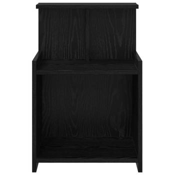 Bettkabine Schwarze Eiche 40x35x60 cm Holzwerkstoff
