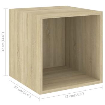 Wandschrank Sonoma-Eiche 37x37x37 cm Holzwerkstoff