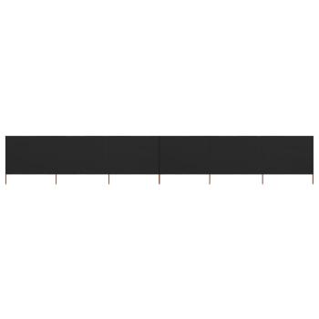 ARDEBO.de - 6-teiliges Windschutzgewebe 800 x 120 cm Schwarz