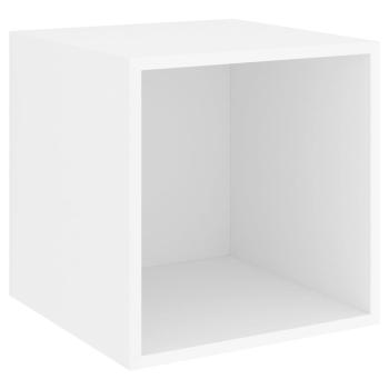 4-tlg. TV-Schrank-Set Weiß Holzwerkstoff