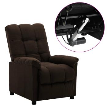 Relaxsessel Elektrisch Dunkelbraun Stoff