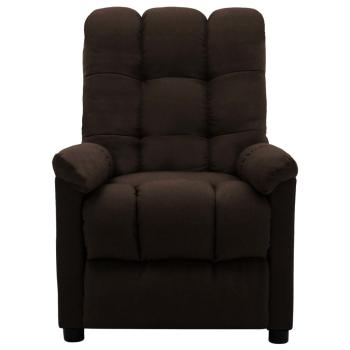 Relaxsessel Dunkelbraun Stoff
