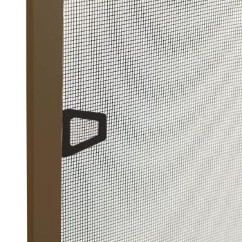 Insektenschutz für Fenster Braun 100x120 cm