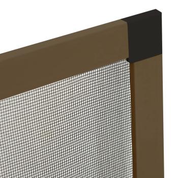 Insektenschutz für Fenster Braun 100x120 cm