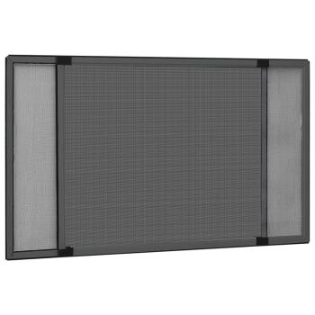 ARDEBO.de - Teleskop-Fliegengitter für Fenster Anthrazit (100-193)x75 cm