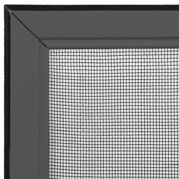 Teleskop-Fliegengitter für Fenster Anthrazit (100-193)x75 cm