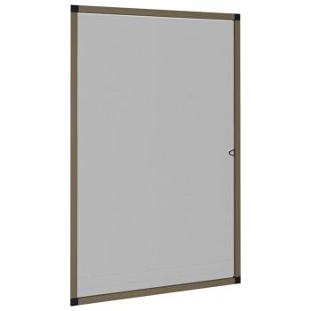Insektenschutz für Fenster Braun 90x120 cm