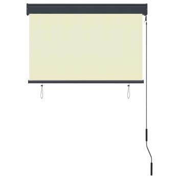 Außenrollo 100 x 250 cm Cremeweiß