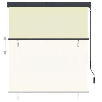 Außenrollo 140x250 cm Creme