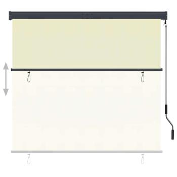 Außenrollo 160x250 cm Creme