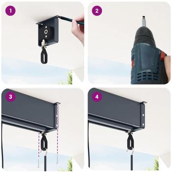 Außenrollo 120 x 250 cm Anthrazit