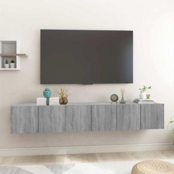 ARDEBO.de - TV-Wandschränke 3 Stk. Grau Sonoma 60x30x30 cm Holzwerkstoff