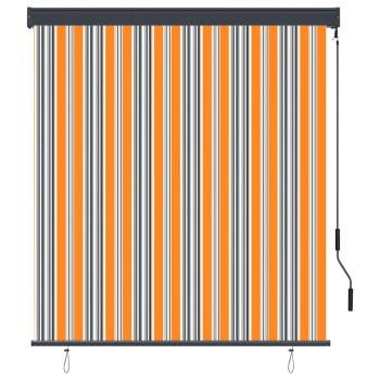 Außenrollo 140x250 cm Gelb und Blau