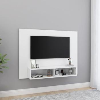 ARDEBO.de - TV-Wandschrank Weiß 120x23,5x90 cm Holzwerkstoff