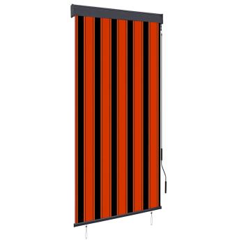 Außenrollo 100 x 250 cm Orange und Braun