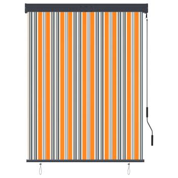 Außenrollo 120 x 250 cm Gelb und Blau