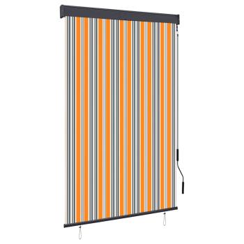 Außenrollo 120 x 250 cm Gelb und Blau