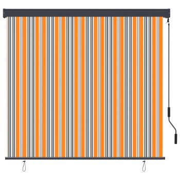 Außenrollo 160x250 cm Gelb und Blau