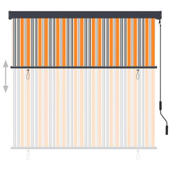 Außenrollo 160x250 cm Gelb und Blau