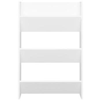 Wand-Schuhschrank Weiß 60x18x90 cm Holzwerkstoff