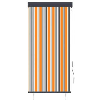 Außenrollo 80 x 250 cm Gelb und Blau