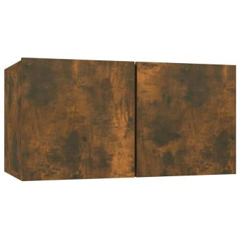 TV-Wandschränke 3 Stk. Räuchereiche 60x30x30 cm