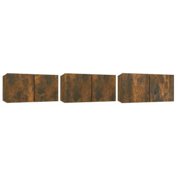 5-tlg. TV-Schrank-Set Räuchereiche Holzwerkstoff