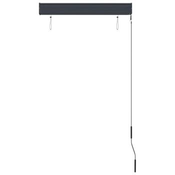 Außenrollo 80 x 250 cm Weiß und Orange