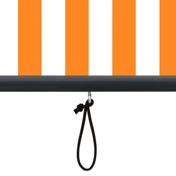 Außenrollo 80 x 250 cm Weiß und Orange