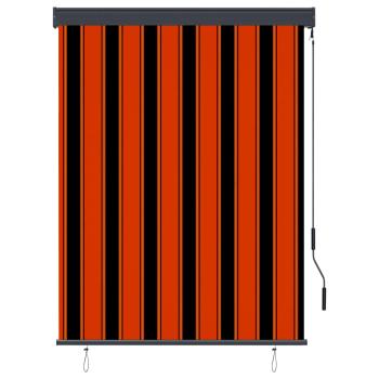 Außenrollo 120 x 250 cm Orange und Braun